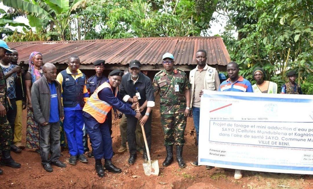 Beni : un projet d&rsquo;adduction d’eau potable de la MONUSCO soulage la population de Sayo