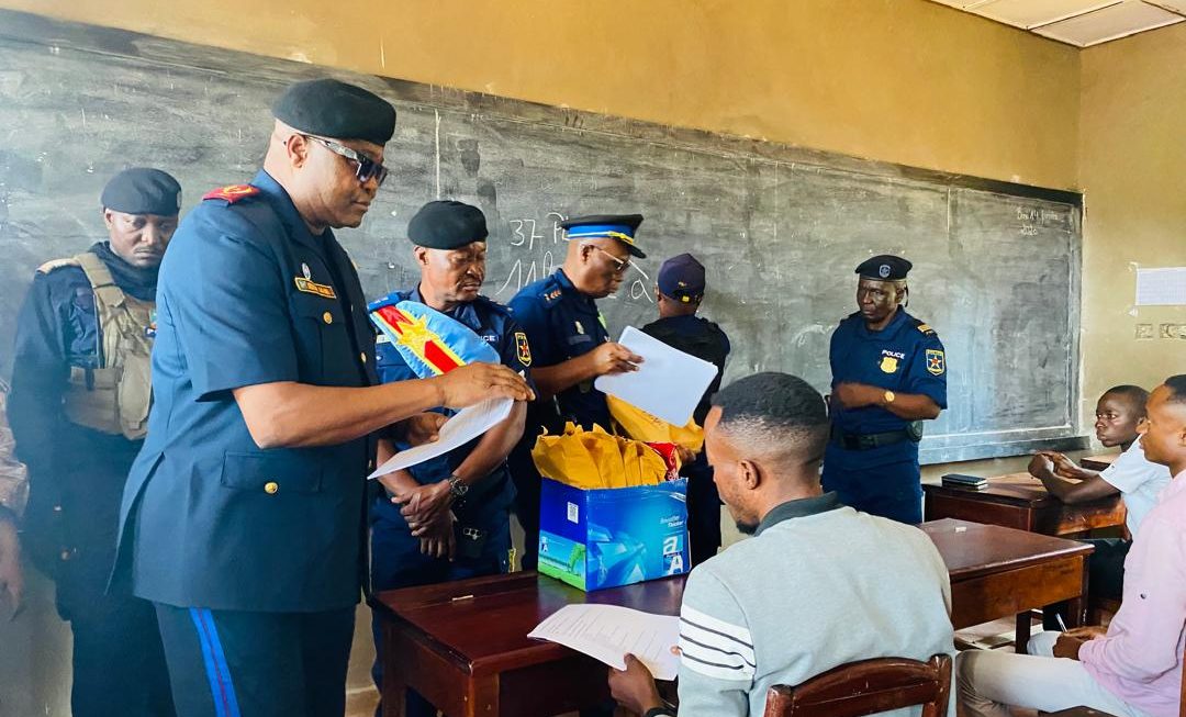 Nord-Kivu : 401 candidats admis au concours de recrutement des nouveaux policiers