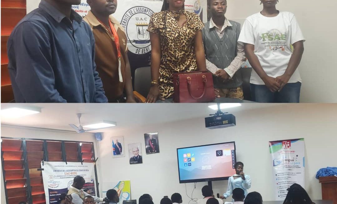 Clôture de la phase intra-universitaire du concours d’éloquence « Ma Langue pour la Paix » à l’UAC Beni
