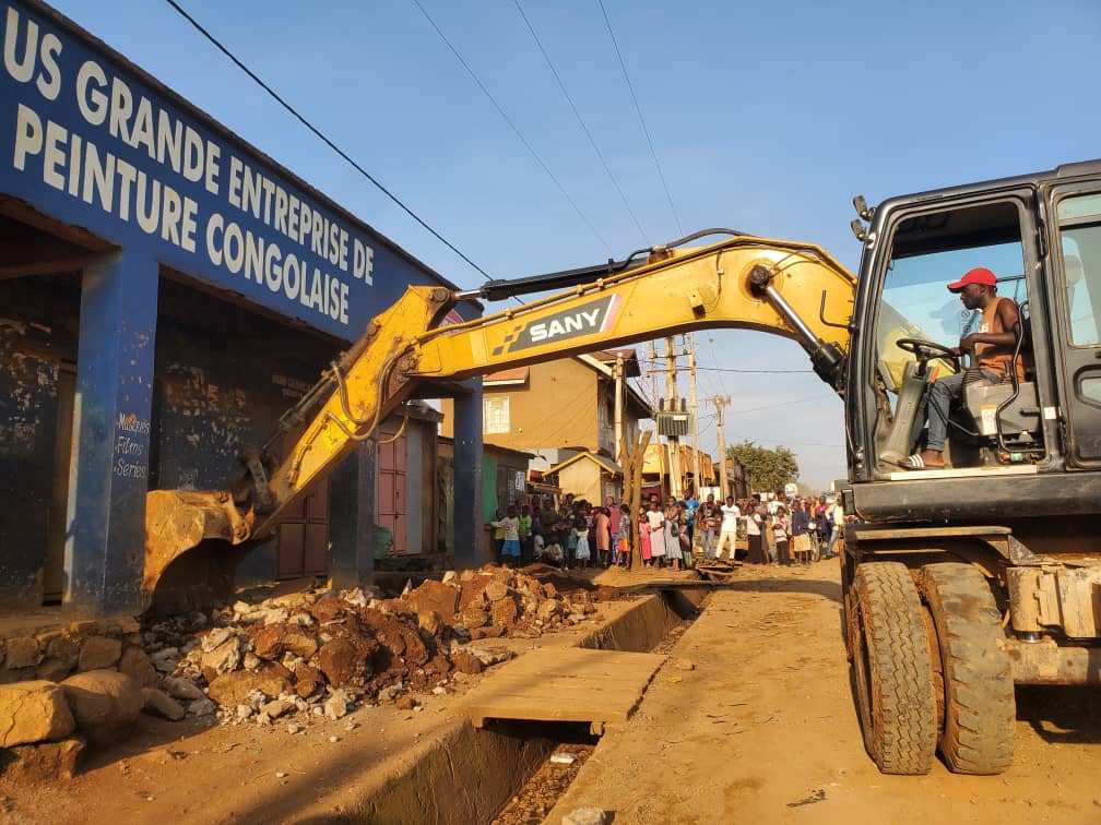 Beni : les démolitions débutent sur le boulevard Rwenzori pour élargir la route Beni-Kasindi